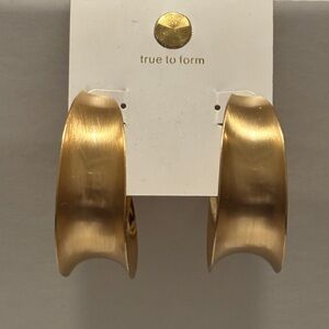 True to Form Gold Hoop Earrings